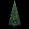 Arbre de Noël artificiel pré-éclairé et boules L 240 cm vert 