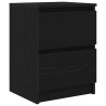 Meuble TV noir 40x35x54 cm bois d'ingénierie 