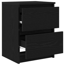 Meuble TV noir 40x35x54 cm bois d'ingénierie 