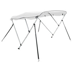 Toit bimini à 3 arceaux parois latérales 183x(170-182)x137 cm 