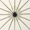 Parasol suspendu avec poteau en aluminium Blanc 3 m 