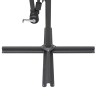 Parasol suspendu avec poteau en aluminium Blanc 3 m 