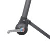 Parasol suspendu avec poteau en aluminium Blanc 3 m 
