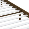 Cadre de lit sans matelas marron miel bois massif 200x200 cm 