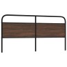Tête de lit chêne marron 190 cm acier et bois d'ingénierie 