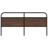Tête de lit chêne marron 190 cm acier et bois d'ingénierie 