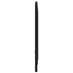 Tête de lit chêne marron 190 cm acier et bois d'ingénierie 
