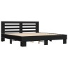 Cadre de lit sans matelas noir 180x200 cm 