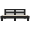 Cadre de lit sans matelas noir 180x200 cm 