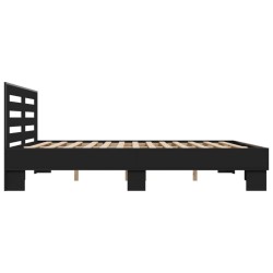 Cadre de lit sans matelas noir 180x200 cm 