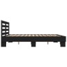 Cadre de lit sans matelas noir 180x200 cm 