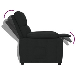 Fauteuil inclinable Noir Tissu 
