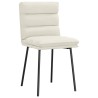 Chaises à manger lot de 4 Crème Velours 