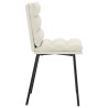 Chaises à manger lot de 4 Crème Velours 