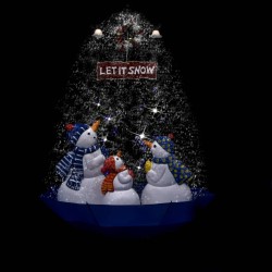 Arbre de Noël neigeux avec base de parapluie Bleu 170 cm PVC 