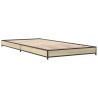 Cadre de lit sans matelas chêne sonoma 75x190 cm 