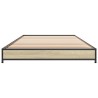 Cadre de lit sans matelas chêne sonoma 75x190 cm 
