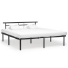 Cadre de lit sans matelas noir métal 180x200 cm 