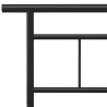 Cadre de lit sans matelas noir métal 180x200 cm 