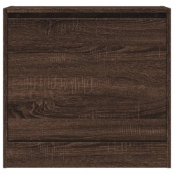 Armoire à chaussures chêne marron 60x21x57 cm bois d'ingénierie 