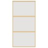 Porte coulissante doré 102,5x205 cm verre ESG dépoli aluminium 
