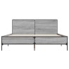 Cadre de lit sans matelas sonoma gris 160x200 cm 