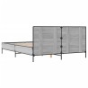 Cadre de lit sans matelas sonoma gris 160x200 cm 