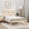 Cadre de lit sans matelas 150x200 cm bois massif 