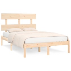 Cadre de lit sans matelas 150x200 cm bois massif 