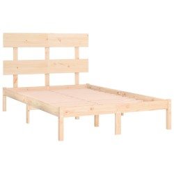 Cadre de lit sans matelas 150x200 cm bois massif 