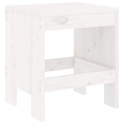 Ensemble de bistrot de jardin 3 pcs blanc bois de pin massif 