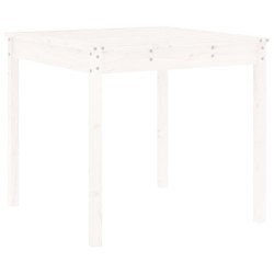 Ensemble de bistrot de jardin 3 pcs blanc bois de pin massif 