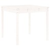 Ensemble de bistrot de jardin 3 pcs blanc bois de pin massif 