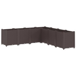 Jardinière marron 160x160x53 cm polypropylène 
