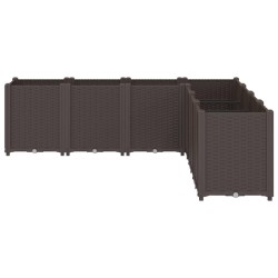 Jardinière marron 160x160x53 cm polypropylène 
