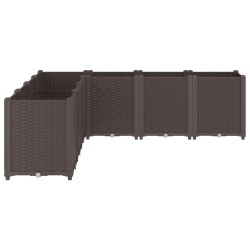 Jardinière marron 160x160x53 cm polypropylène 