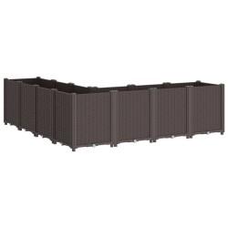 Jardinière marron 160x160x53 cm polypropylène 