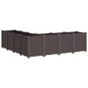 Jardinière marron 160x160x53 cm polypropylène 