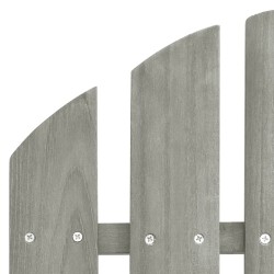 Chaises de jardin Adirondack avec table bois de sapin gris 