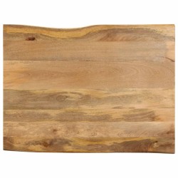Dessus de table 100x80x3,8 cm bord vivant bois massif manguier 