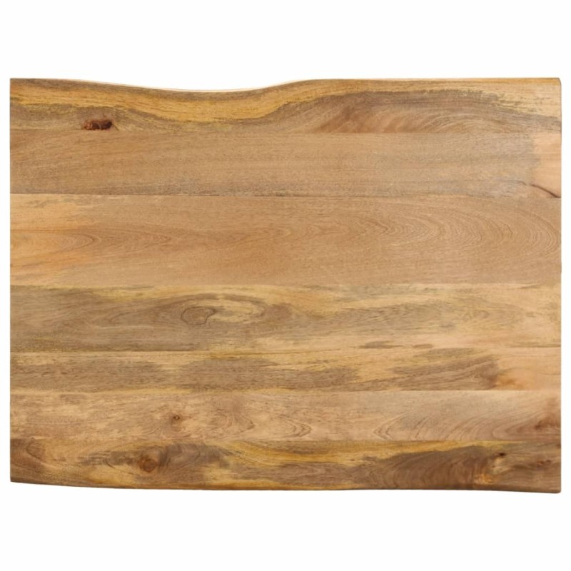Dessus de table 100x80x3,8 cm bord vivant bois massif manguier 