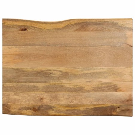 Dessus de table 100x80x3,8 cm bord vivant bois massif manguier 