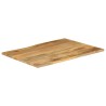 Dessus de table 100x80x3,8 cm bord vivant bois massif manguier 