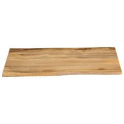 Dessus de table 100x80x3,8 cm bord vivant bois massif manguier 