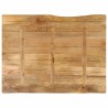 Dessus de table 100x80x3,8 cm bord vivant bois massif manguier 