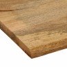 Dessus de table 100x80x3,8 cm bord vivant bois massif manguier 