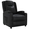 Fauteuil inclinable Noir Similicuir 