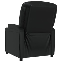 Fauteuil inclinable Noir Similicuir 