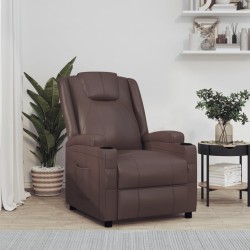 Fauteuil inclinable Marron Similicuir 