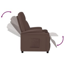 Fauteuil inclinable Marron Similicuir 